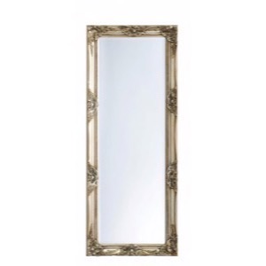 Sølv spejl facetslebet let barok 52x132cm - Se flere Sølvspejle